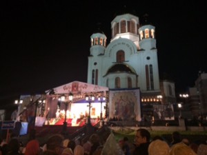 Ночная литургия у Храма-на-Крови 